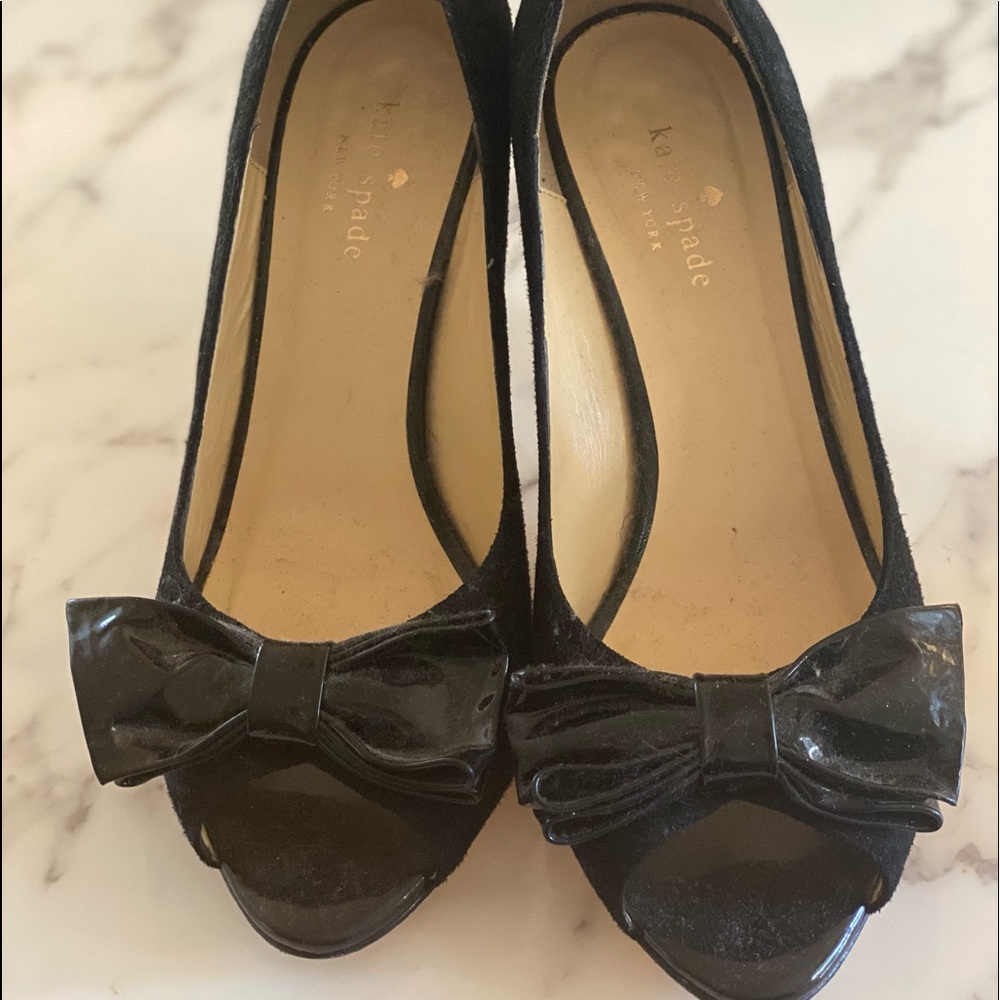 Kate spade black heels size 8.5